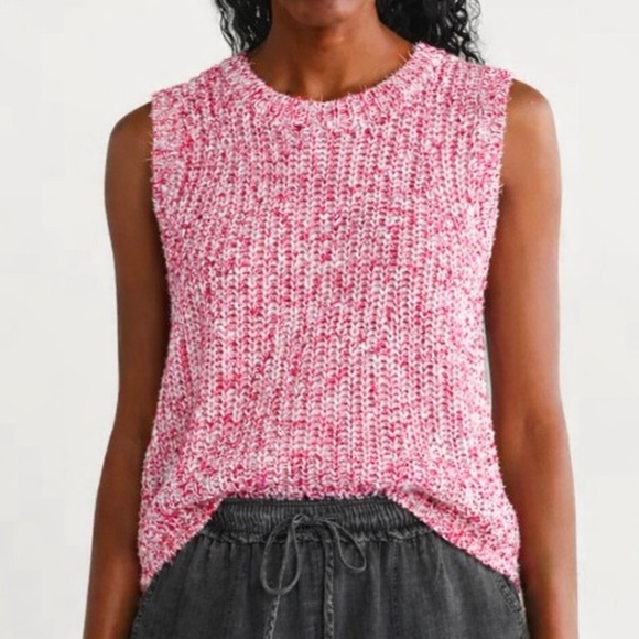 Splendid Elysees Sweater Tank, Fiore Marl (Pink) sz. S - Picture 14 of 14